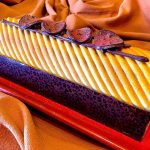 Bûche roulée aux poires / pistaches