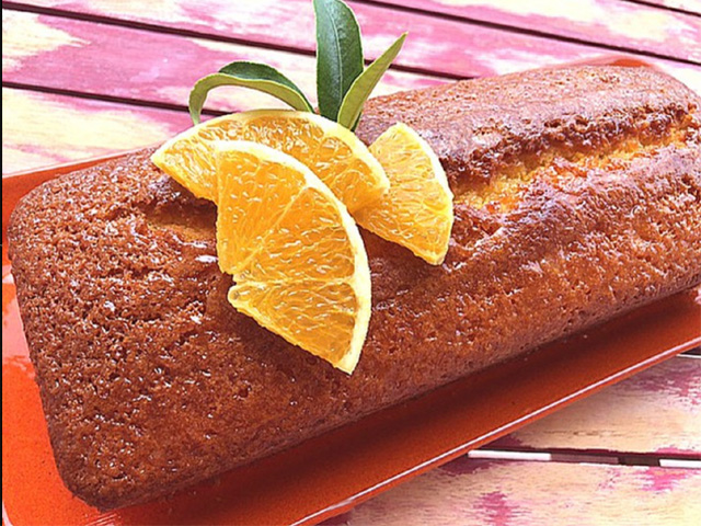 Cake à l'orange, gâteau de voyage, au cointreau et grand marnier, fait à Hyères