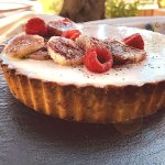 Tartelettes fraises pêches de vigne menthe