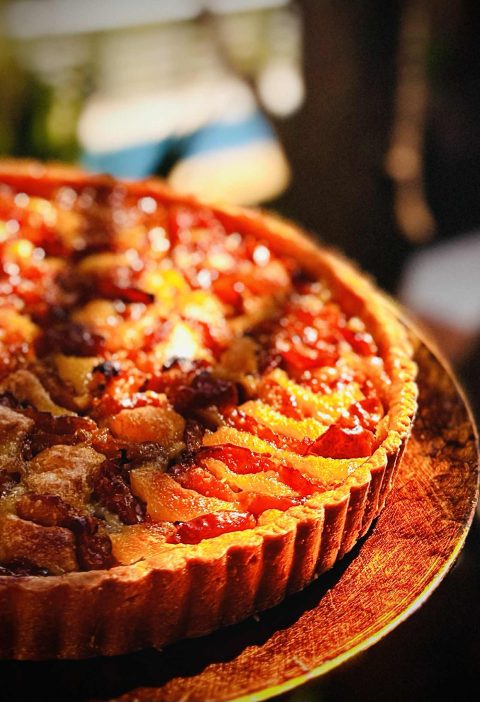 tarte aux mirabelles de Lorraine avec migaine aux amandes