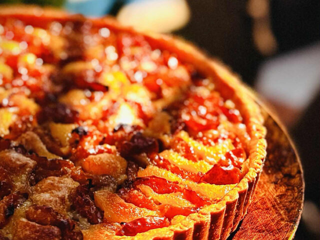 tarte aux mirabelles de Lorraine avec migaine aux amandes