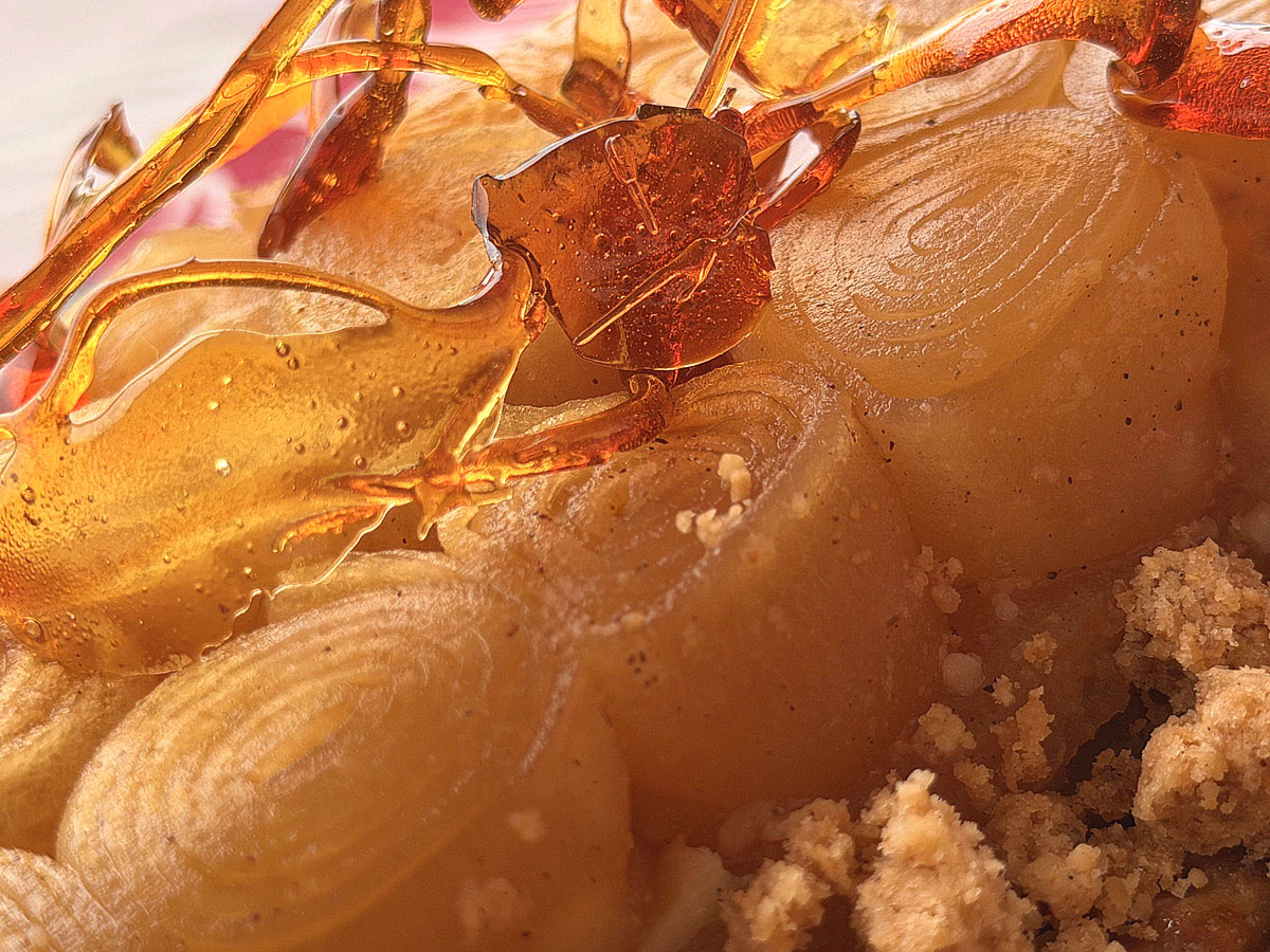Rouleaux de pommes pour la tarte Tatin