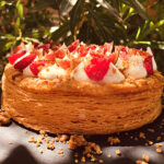 Tarte au yuzu, sésame blanc & fromage blanc